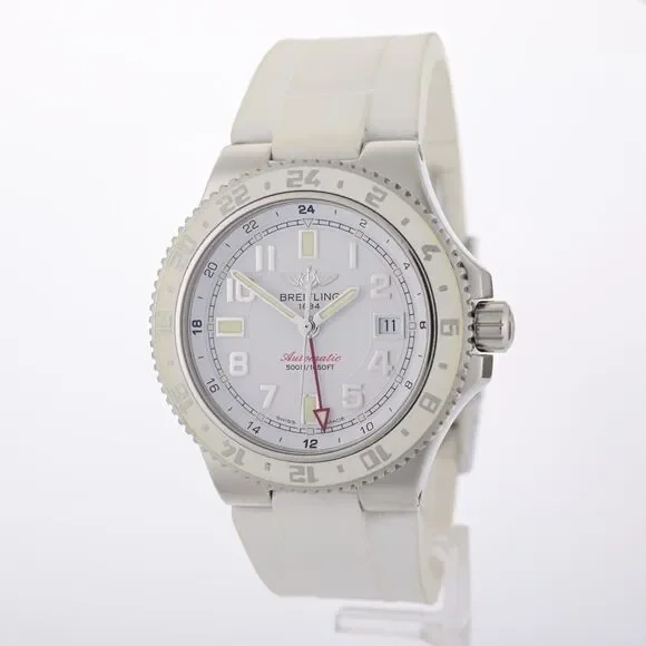 Breitling Superocean GMT A32380 White Automatic 41mm Men's Watch Full Set